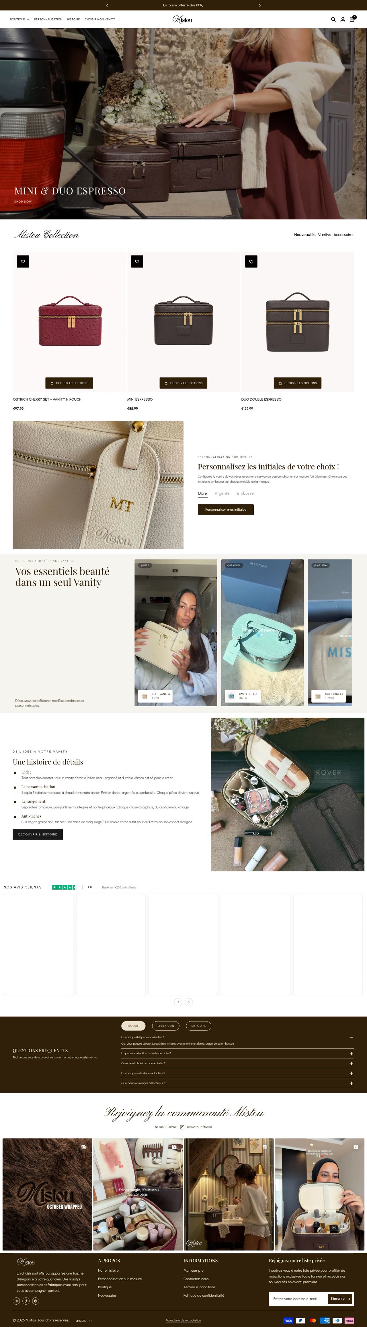 Homepage of Mistou